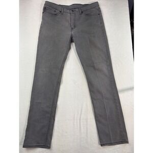Levis 511 Slim Fit Grey Jeans Mens 36x34 Denim Pants 04511-2272